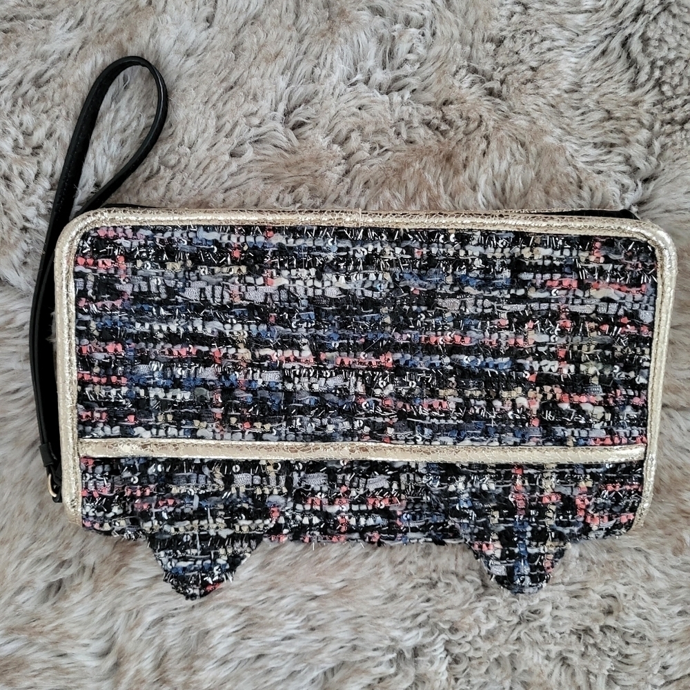 Juicy Couture Tweed Cat Clutch Wrislet - Picture 4 of 8